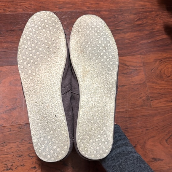 Toms Gray Canvas Slip-On Loafers - Picture 6 of 7